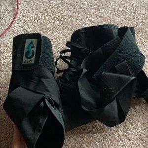 2 black ASO ankle brace size XL